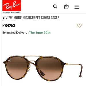 RayBan #RB4253 tortoise